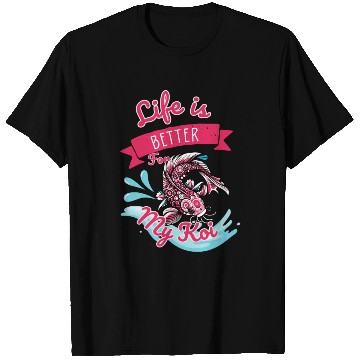 Discover Koi fish swim gracefully T Shirts