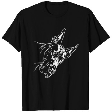 Discover Great Dane Line Art Cute and Funny Great Dane Face T Shirts