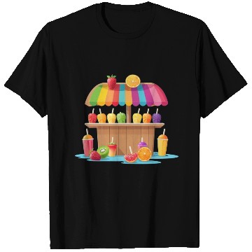 Discover ice cream cart on the beach T Shirts