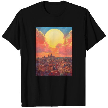 Discover Sunset in Dublin Ireland T Shirts