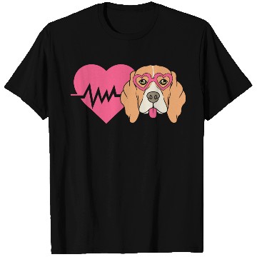Discover Beagle Dog Mom Heartbeat T Shirts