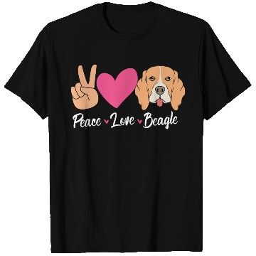 Discover Beagle Dog Mom Mothers Day Peace Love Beagles T Shirts