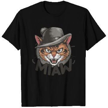 Discover Miaw! Cat in a Hat T Shirts