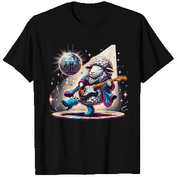 Discover Disco Ball Guitar Sheep T Shirts