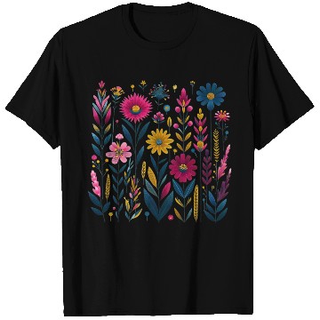 Discover Wildflower Vintage Summer Premium T Shirts