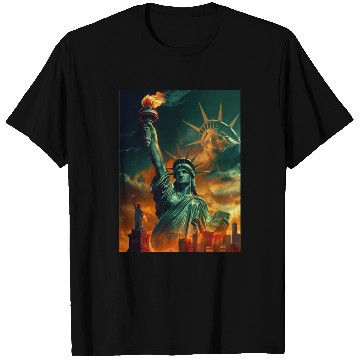 Discover Statue of Liberty in New York USA T Shirts