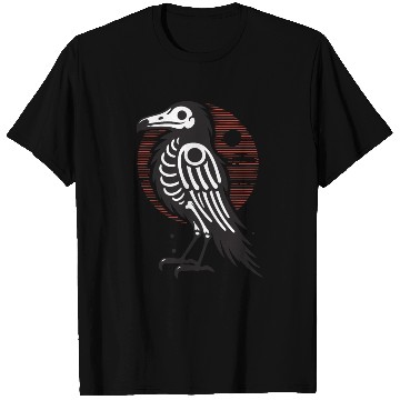 Discover The Bone Raven japanese mystical bird T Shirts