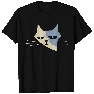 Discover Cat portrait - Catastrophic face no.1 T Shirts