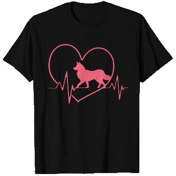 Discover Border Collie Dog Heartbeat Border Collie Lover T Shirts