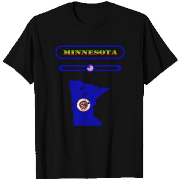 Discover MINNESOTA MAP, MINNESOTA, USA. SAMER BRASIL T Shirts