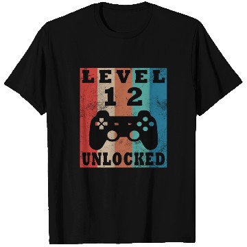 Discover 12th birthday level 12 gamer gift T Shirts