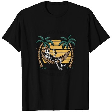 Discover Skeleton in the Hammock Beach Vacation T Shirts