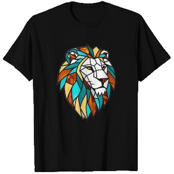 Discover Geometric Lion Stained Glass T Shirts Disgin