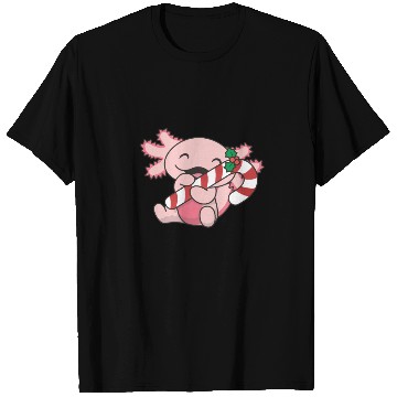Discover Axolotl Christmas Candy Cane Sweet Axolotl T Shirts