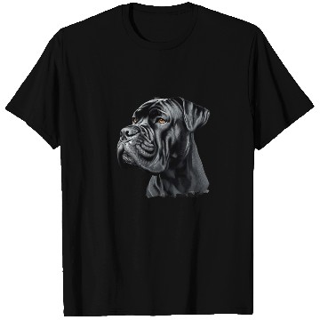 Discover Black Cane Corso Dog Art T Shirts, Realistic Dog