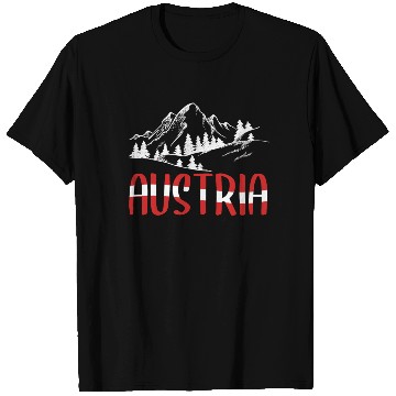 Discover Austria Holiday Eagle Alps Mountains Gift T Shirts