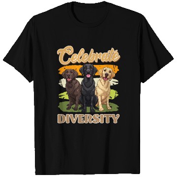 Discover Labrador Retriever CELEBRATE DIVERSITY Labrador T Shirts