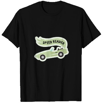 Discover Speed ReaderBookish Racing Car Pastel Green Lemon T Shirts
