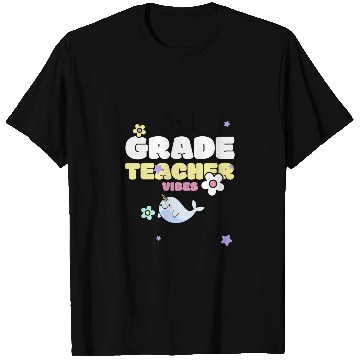 Discover 3rd Grade Teacher Vibes T Shirts