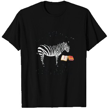 Discover Funny My zebra Ate My Homework Animal Book Lover T Shirts