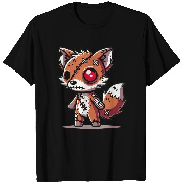 Discover scary zombie fox for Halloween fun T Shirts