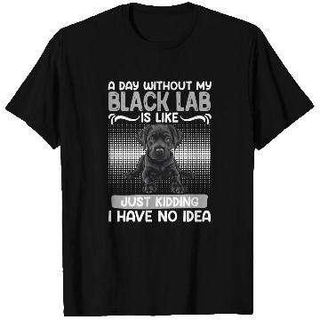 Discover Black Labrador A DAY WITHOUT MY BLACK LAB T Shirts