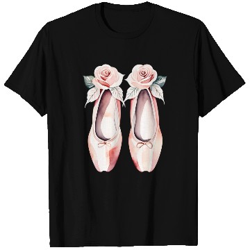 Discover En Pointe Rose-Tinted Ballet Slippers T Shirts
