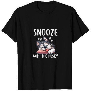 Discover Snooze with the husky |Snooze Mode Husky Edition T Shirts