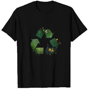 Discover recycling icon T Shirts