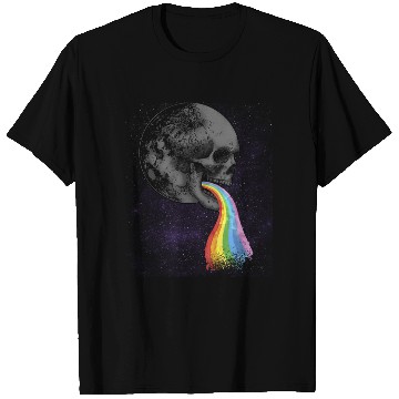 Discover Skull Design with Rainbow. Concert Festival T Shirts