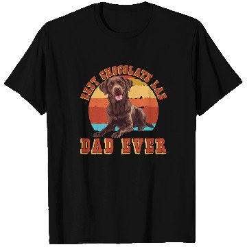 Discover Brown Labrador BEST CHOCOLATE LAB DAD EVER Men T Shirts