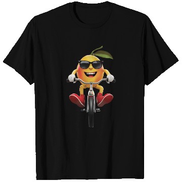 Discover Mango Cycling On Bike Realistic T Shirts
