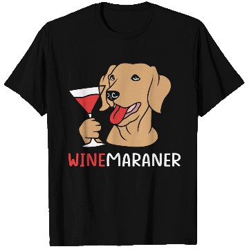 Discover Winemaraner Dog Mom Wine Lover Funny Weimaraner T Shirts