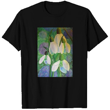 Discover Snowdrops in Space Painting T Shirts