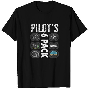 Discover Pilots 6 Pack Funny Pilot T Shirts
