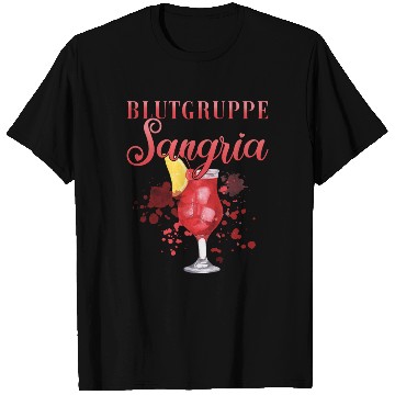Discover Cocktail Bartender Blutgruppe Sangria T Shirts