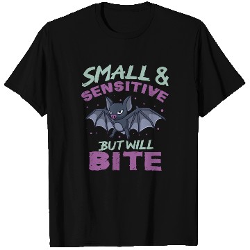 Discover Bat Halloween Outfit Small Sensitive But Will Bite T Shirts
