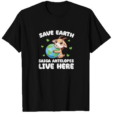 Discover Save The Earth Saiga antelopes Live Here Earth Day T Shirts