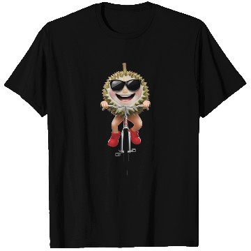 Discover Durian Cycling On Bike Realistic T Shirts