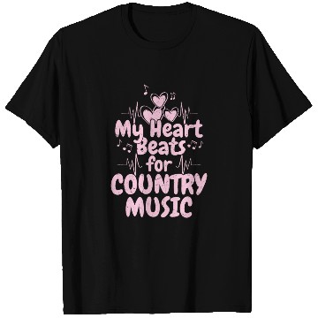 Discover My Heart Beats for Country Music Cowboy Western T Shirts