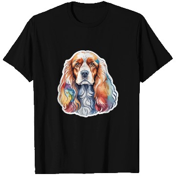 Discover American Cocker Spaniel Watercolor T Shirts