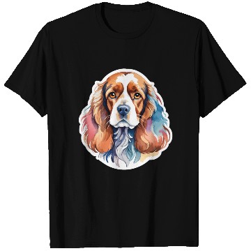 Discover American Cocker Spaniel Watercolor T Shirts