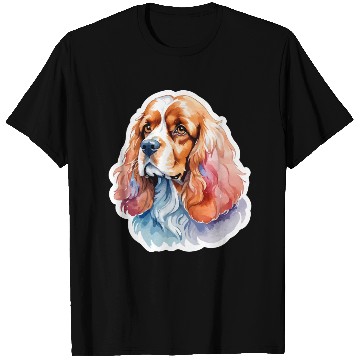 Discover American Cocker Spaniel Watercolor T Shirts