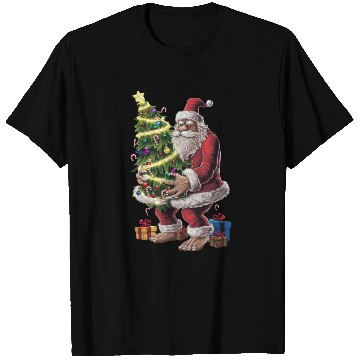 Discover Bigfoot Christmas Tree Lights Xmas Sasquatch Lover T Shirts