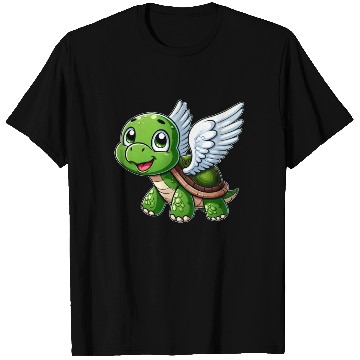 Discover Turtle Angel Wings Halo Farm Farmer T Shirts