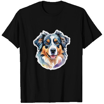 Discover Australian Shepherd Watercolor T Shirts
