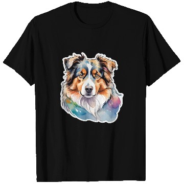 Discover Australian Shepherd Watercolor T Shirts