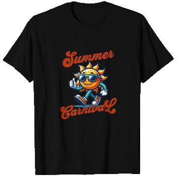 Discover Sun Mascot Character Summer T Shirts