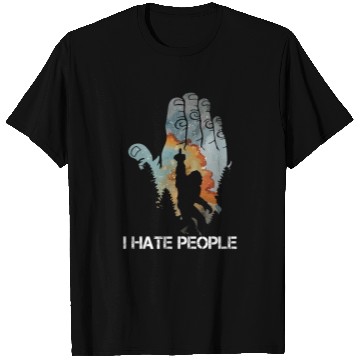Discover Bigfoot ! I Hate People Bigfoot Camping Watercolor T Shirts