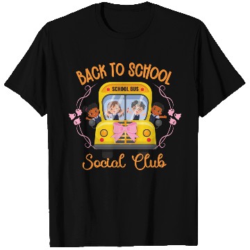 Discover Back to school Soociial Clubb school bus Halloween T Shirts